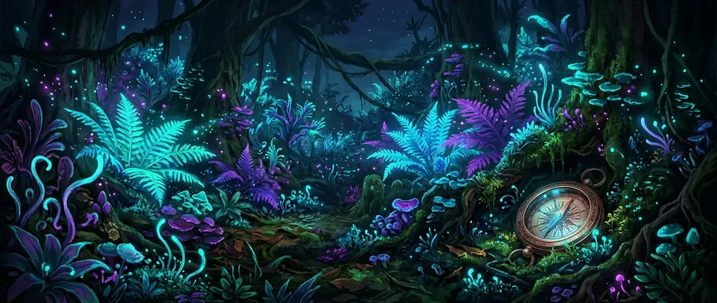 Bioluminescent flora